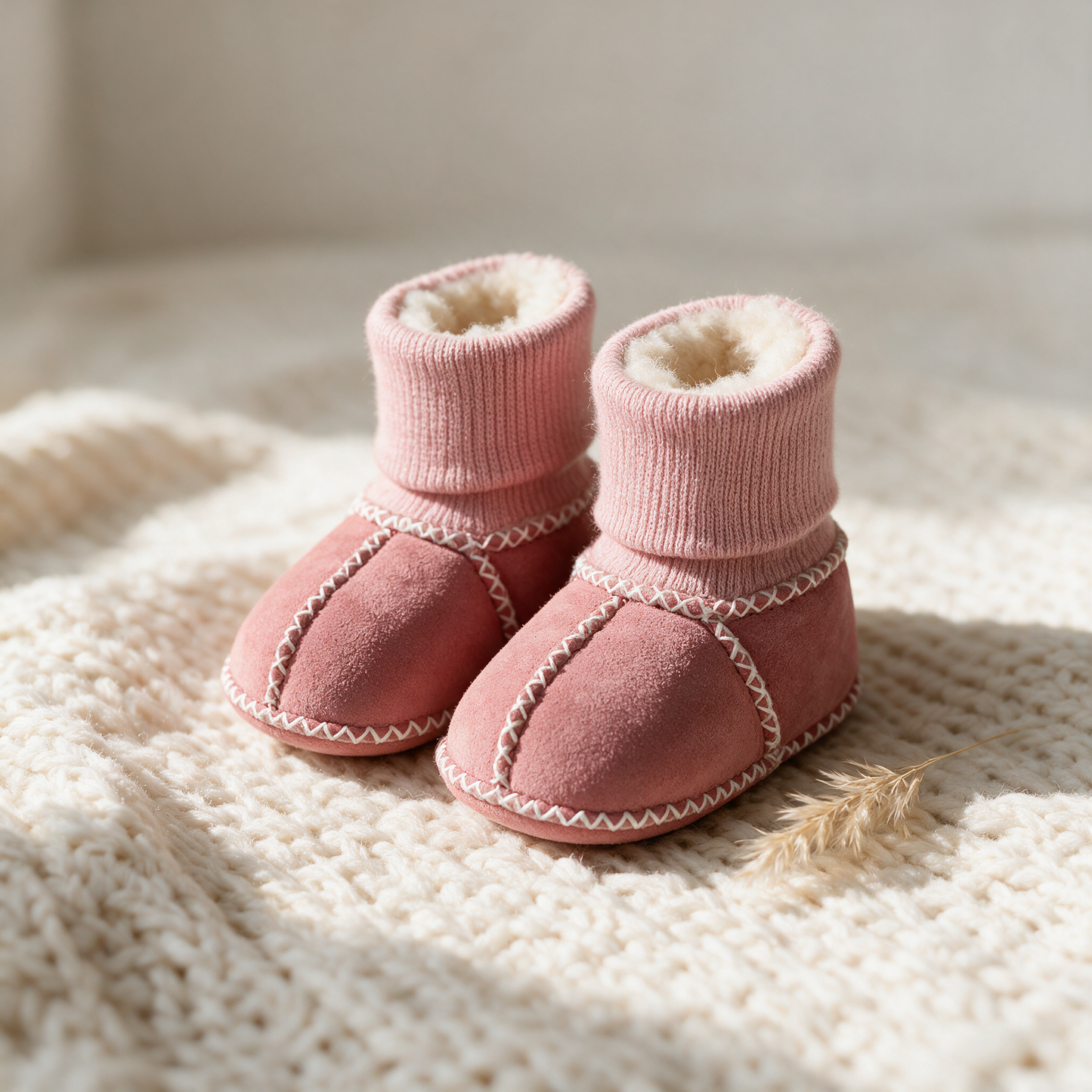 Knuffelvoetjes – Warme Baby Slofjes