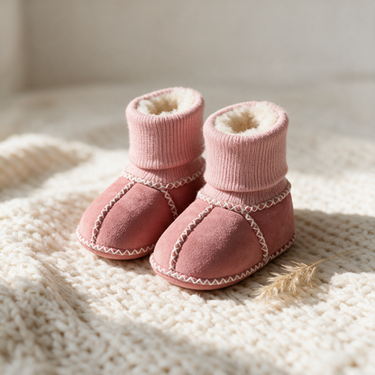 Knuffelvoetjes – Warme Baby Slofjes