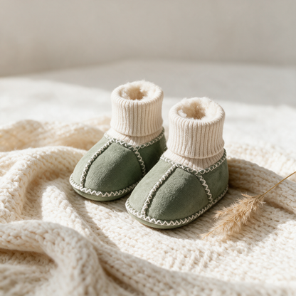 Knuffelvoetjes – Warme Baby Slofjes