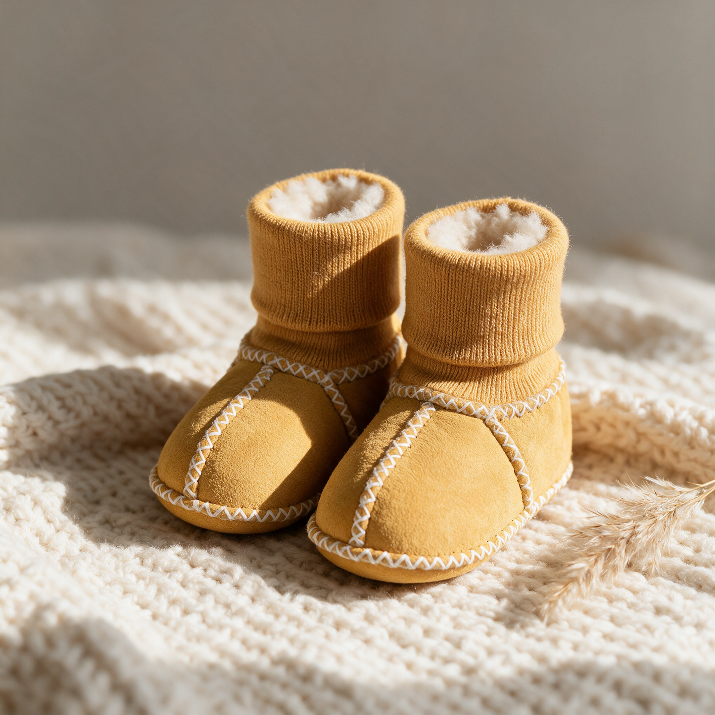 Knuffelvoetjes – Warme Baby Slofjes