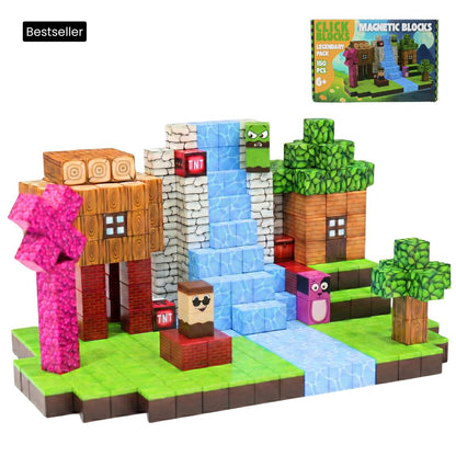 Click Blocks — Magnetische Pixel-Bouwblokken | Bouw je eigen wereld (6+)