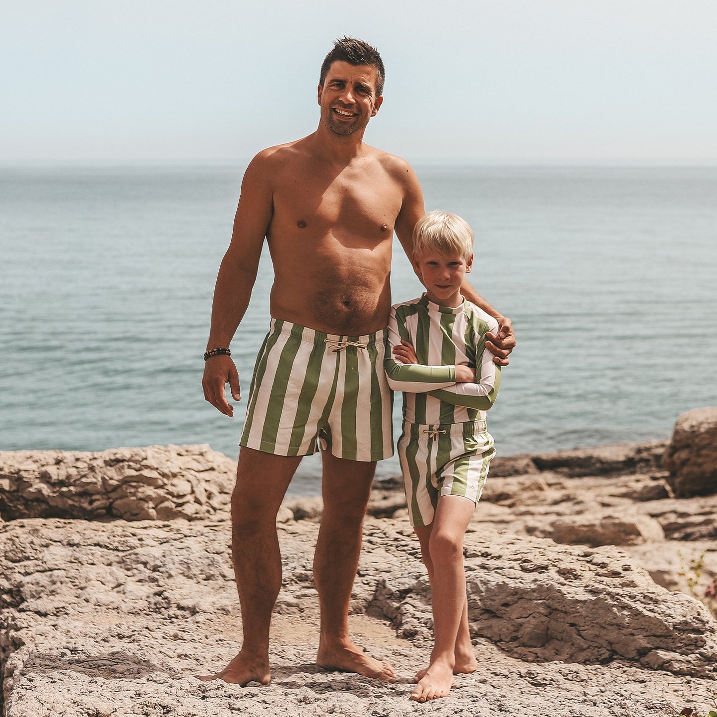 Sunny Stripe Kids Zwembroek