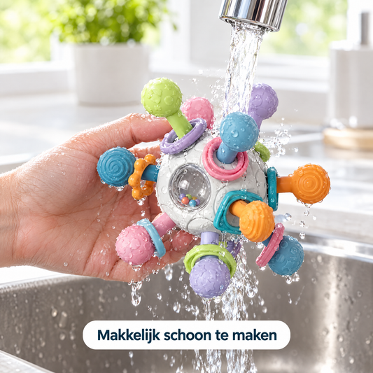 Baby Bijtring 3-in-1 – Zacht, Veilig & Speels