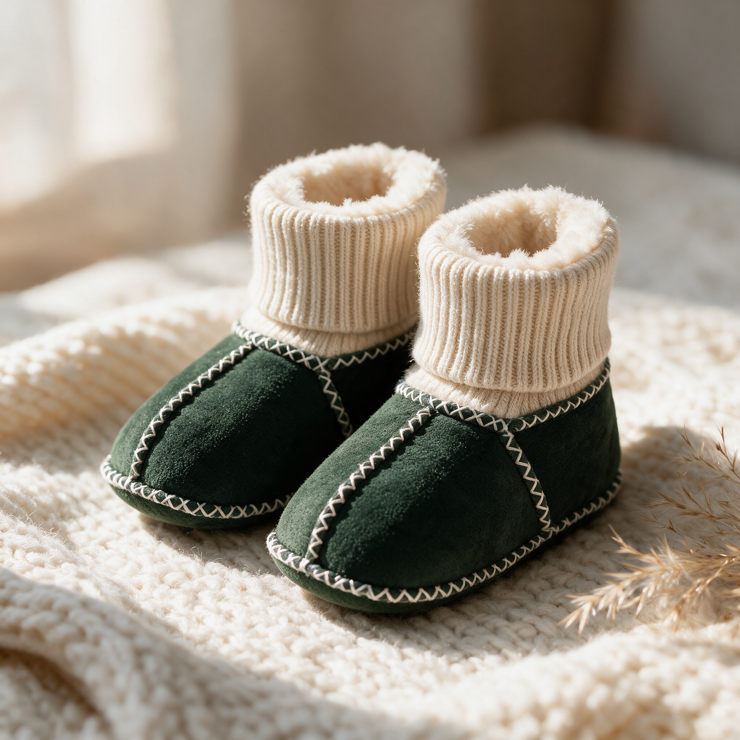 Knuffelvoetjes – Warme Baby Slofjes