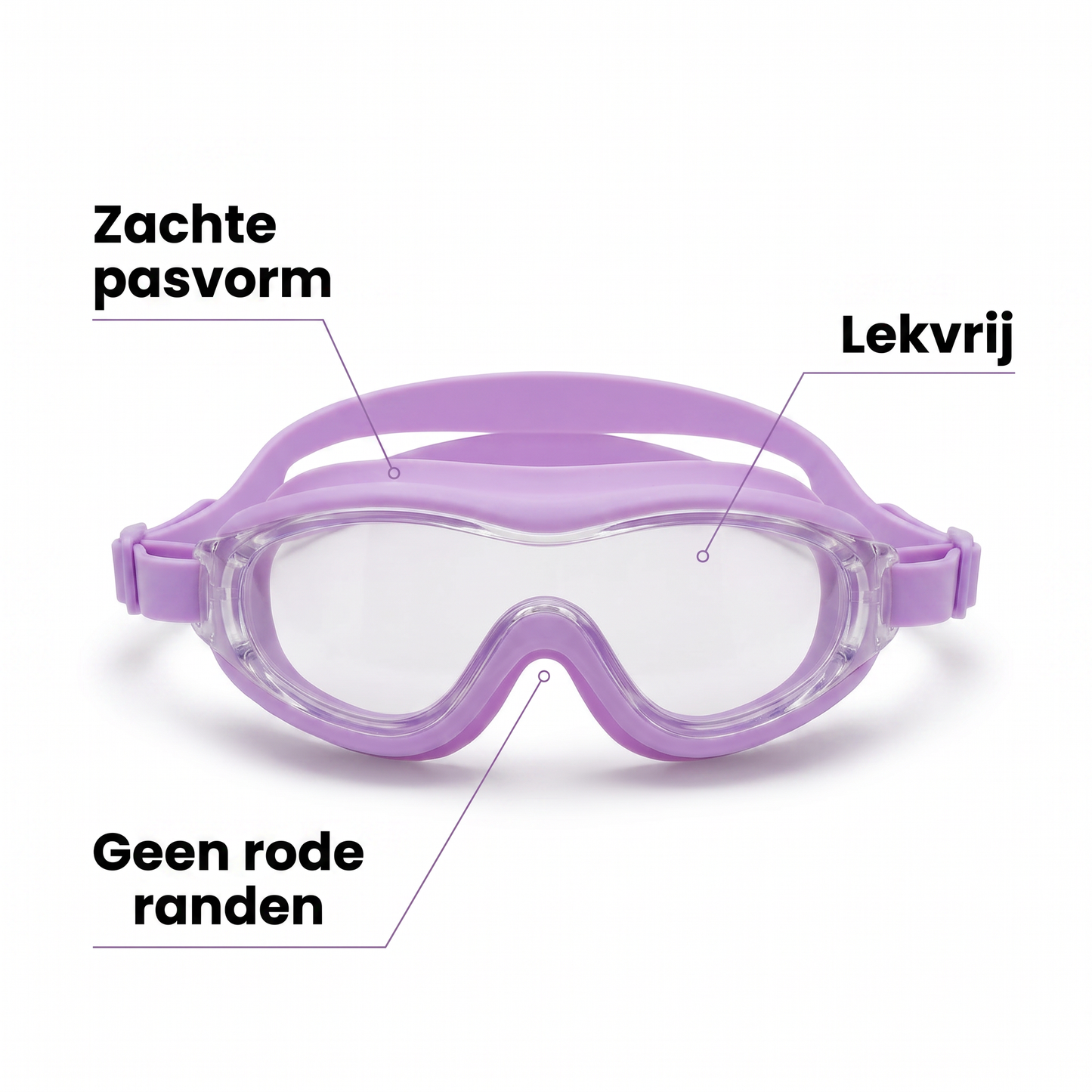 Soft Fit Zwembril Met Oordopjes