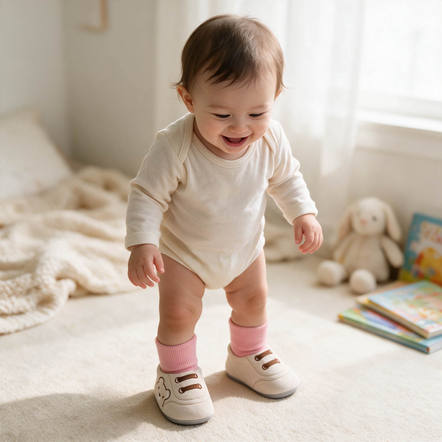 Baby Sneaker-Sokjes met Antislip