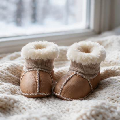 Knuffelvoetjes – Warme Baby Slofjes