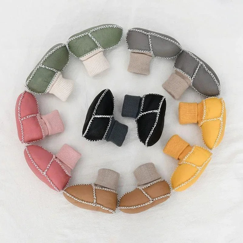 Knuffelvoetjes – Warme Baby Slofjes