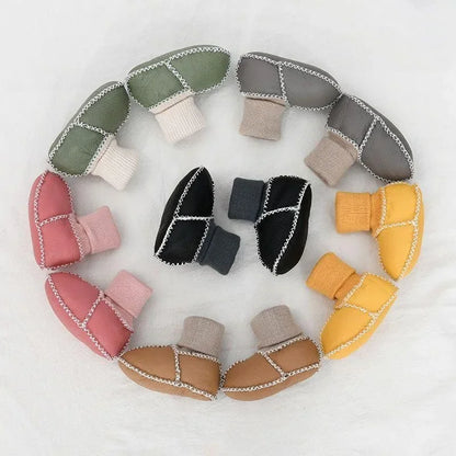 Knuffelvoetjes – Warme Baby Slofjes