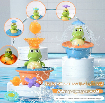 Splash Krokodil Met Waterfontein
