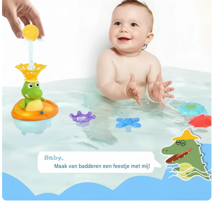 Splash Krokodil Met Waterfontein