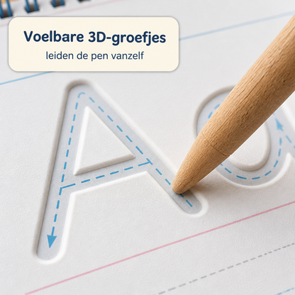 ToverSchrift™ – Herbruikbare Oefenschriftjes met Toverinkt (5-delige set)