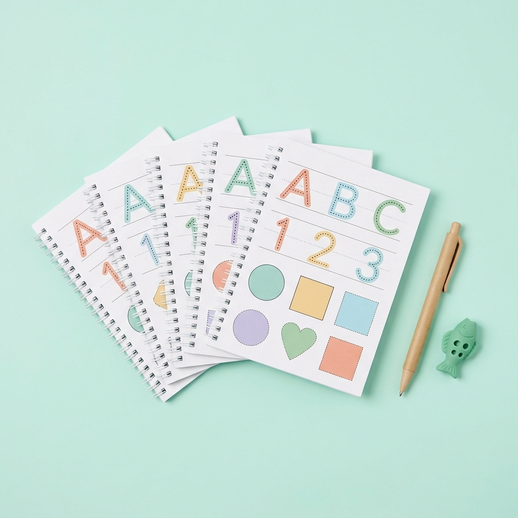 ToverSchrift™ – Herbruikbare Oefenschriftjes met Toverinkt (5-delige set)