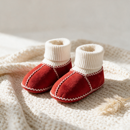 Knuffelvoetjes – Warme Baby Slofjes