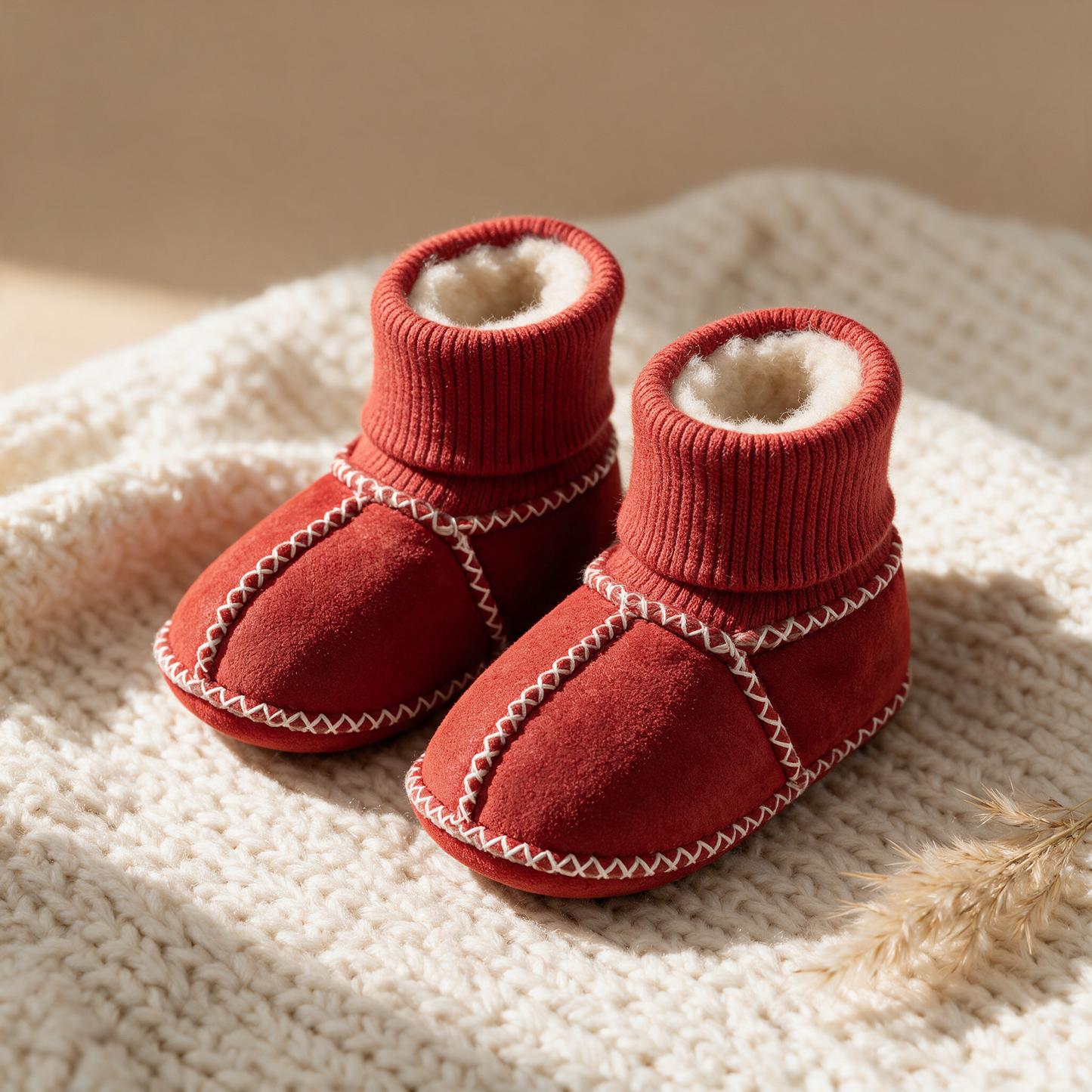 Knuffelvoetjes – Warme Baby Slofjes