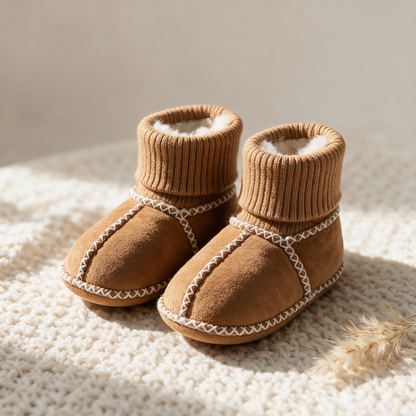 Knuffelvoetjes – Warme Baby Slofjes